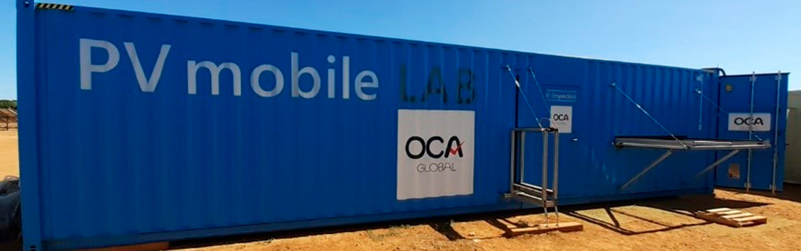 OCA Global performs quality control with its mobile laboratory at Pizarro photovoltaic plant